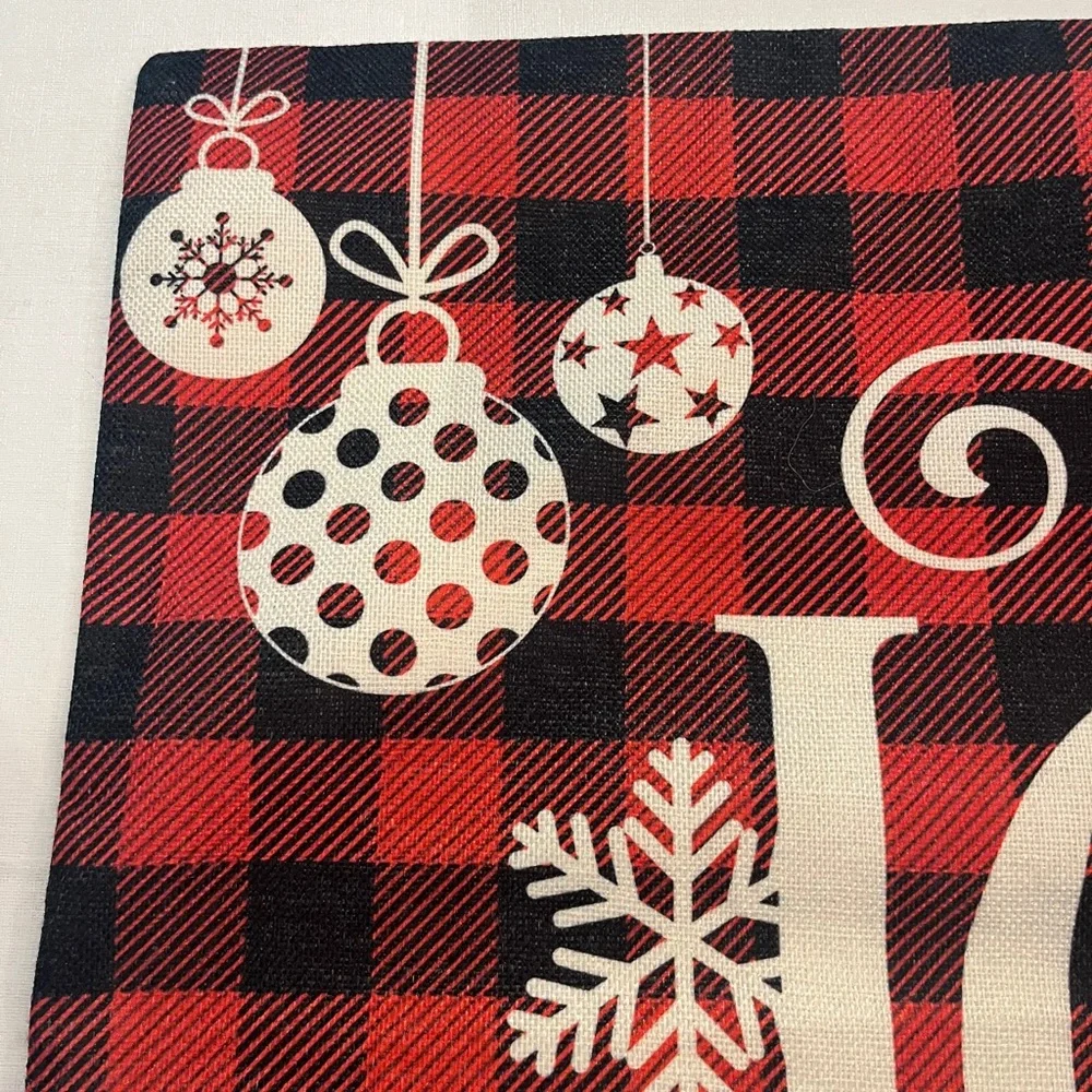 Sold Festive Holiday Euro Pillow Covers. Set of 2.